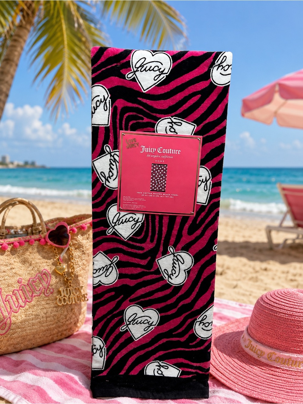 Juicy couture beach towel